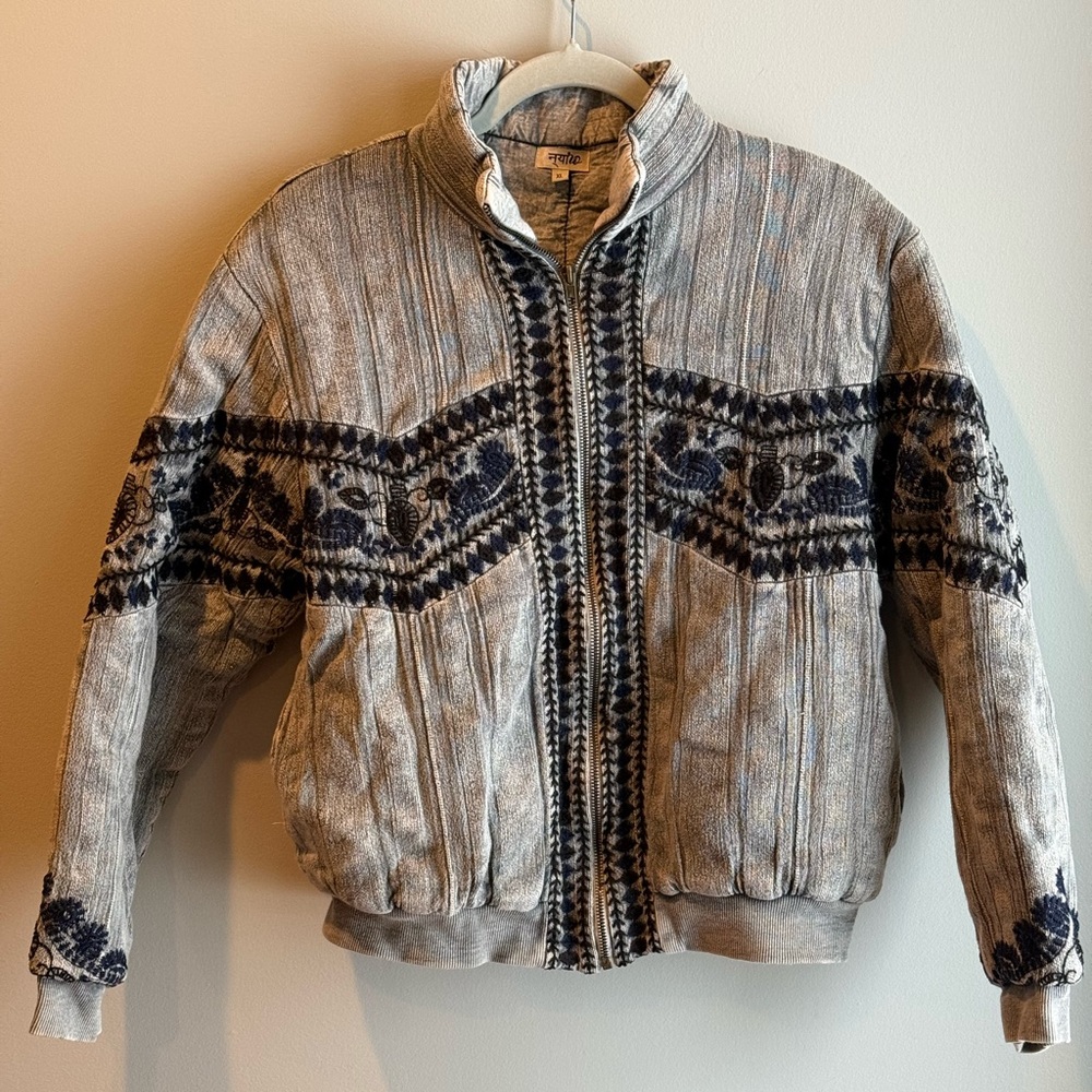 Embroidered Bomber Jacket